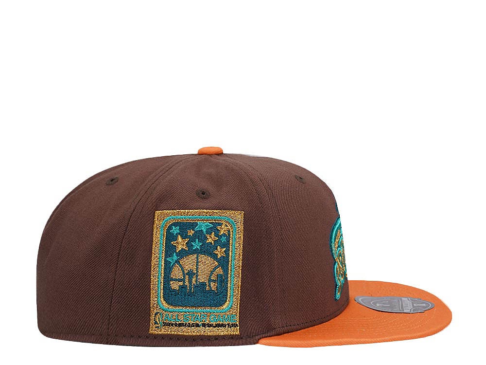 Mitchell & Ness Seattle Supersonics All Star Game Copper Top Hardwood Classic Dynasty Fitted Gorra
