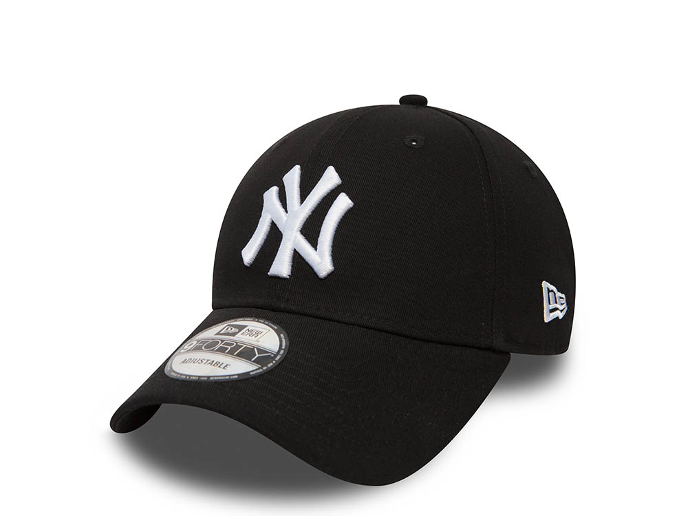 New Era New York Yankees League Basic Black 9forty Snapback Gorra