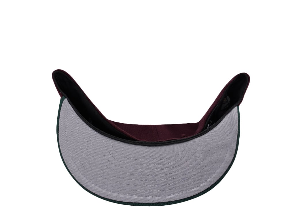 New Era Mexico Aztec Warrior Mask Maroon Edition 59Fifty Fitted Gorra