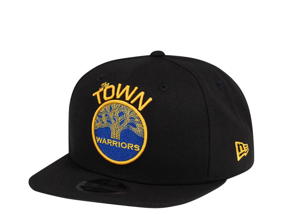 New Era Golden State Warriors Original Fit Black 9Fifty Snapback Gorra