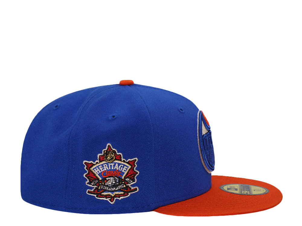 New Era Edmonton Oilers Heritage Classic 2016 Blue Two Tone Edition 59Fifty Fitted Gorra