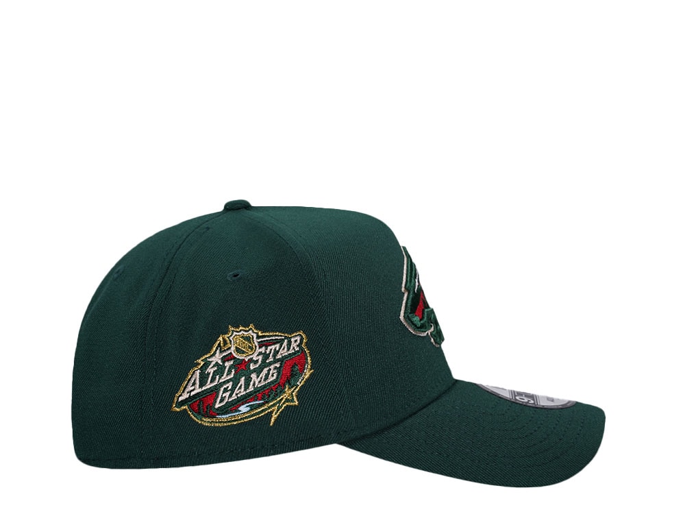 New Era Minnesota Wild All Star Game 2004 Dark Green Edition 9Forty A Frame Snapback Gorra