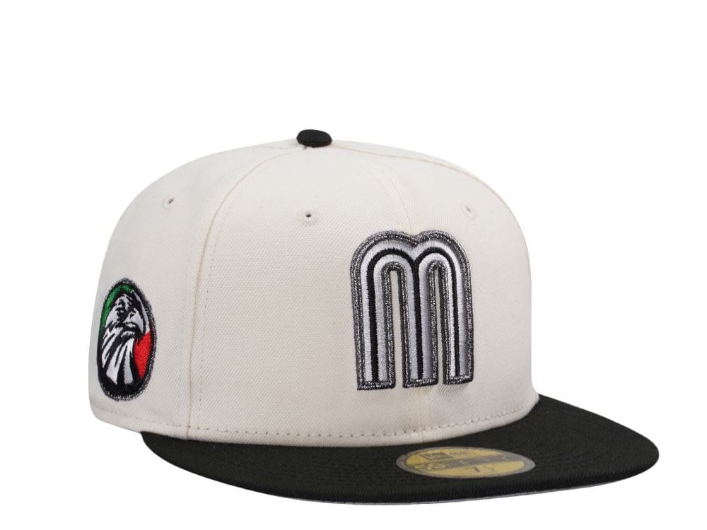 New Era Mexico Metallic Chrome Two Tone Edition 59Fifty Fitted Gorra
