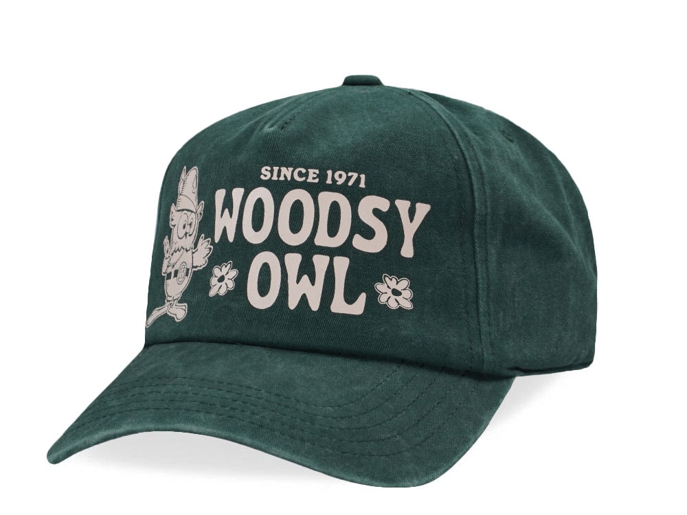 American Needle Woodsy Owl Walker Dark Green Snapback Gorra