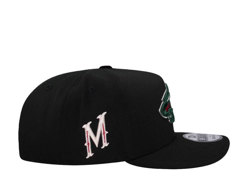 New Era Minnesota Wild Black Classic 9Fifty A Frame Snapback Gorra