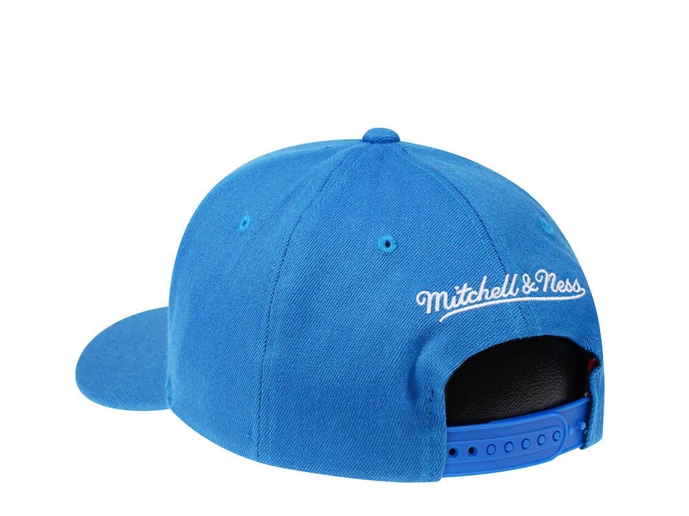 Mitchell & Ness Denver Nuggets Team Ground Red Line Blue Solid Flex Snapback Gorra