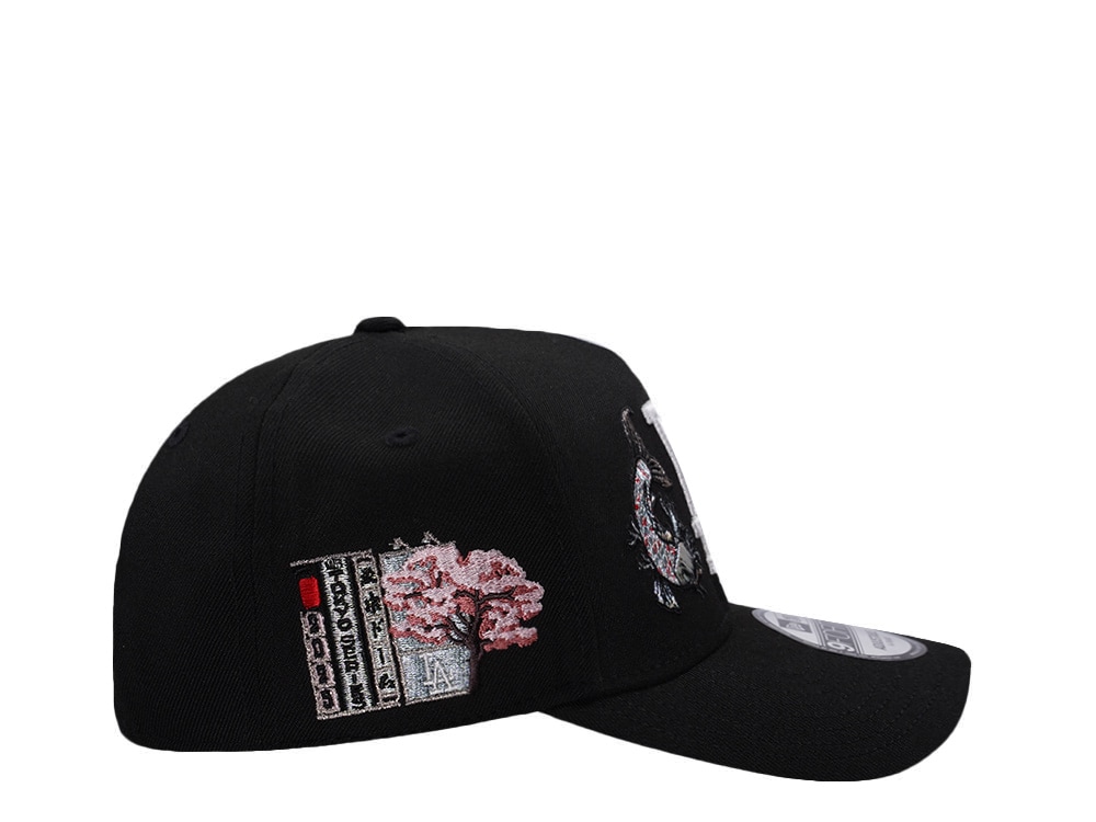 New Era Los Angeles Dodgers Tokyo Series Koi Black Prime Edition 9Forty A Frame Snapback Gorra