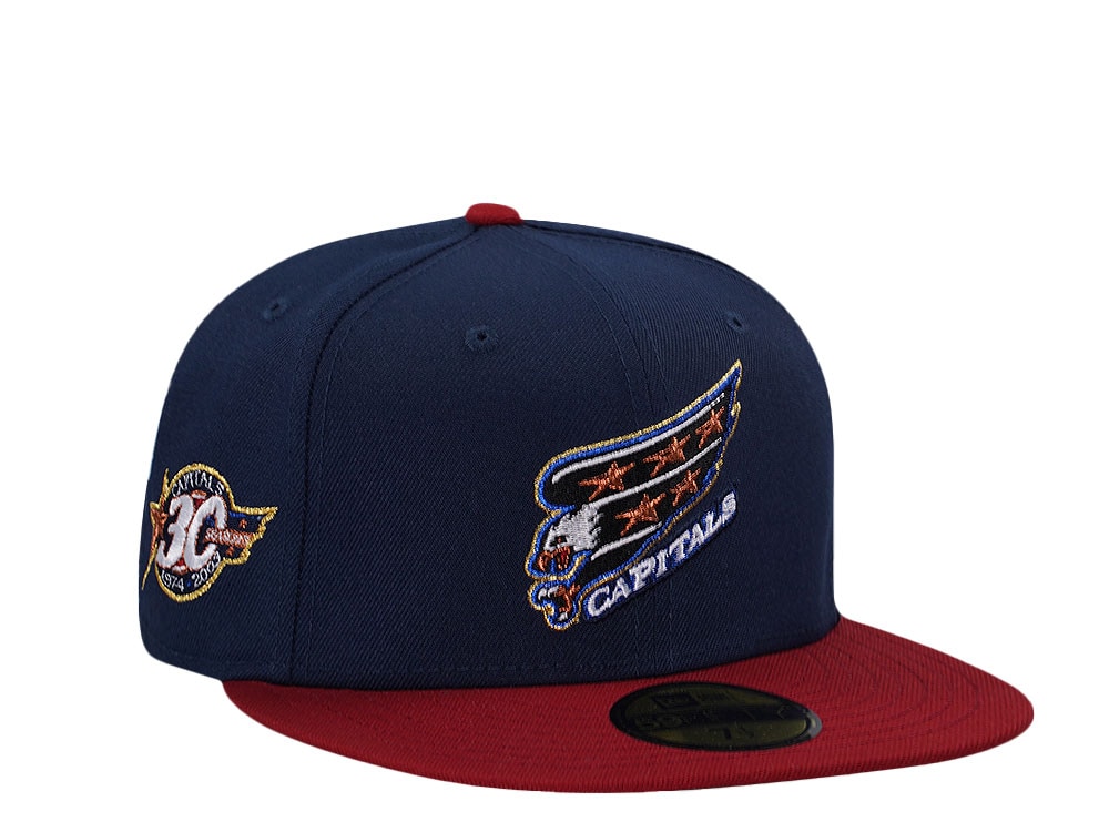 New Era Washington Capitals 30th Anniversary Throwback Two Tone Edition 59Fifty Fitted Gorra