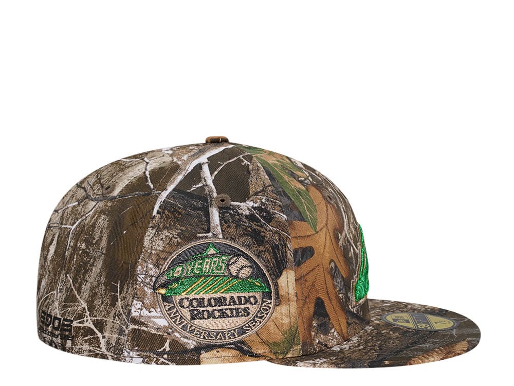 New Era Colorado Rockies 10th Anniversary Real Tree Prime Edition 59Fifty Fitted Gorra