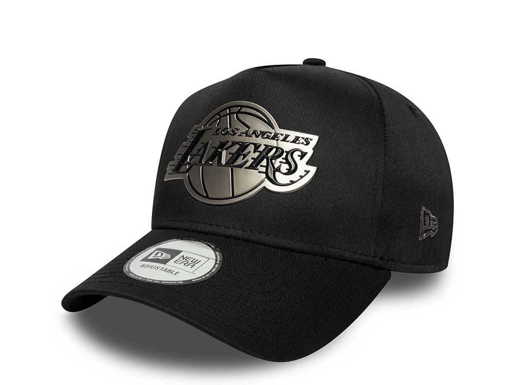 New Era Los Angeles Lakers Metallic Black 9Forty A Frame Snapback Gorra