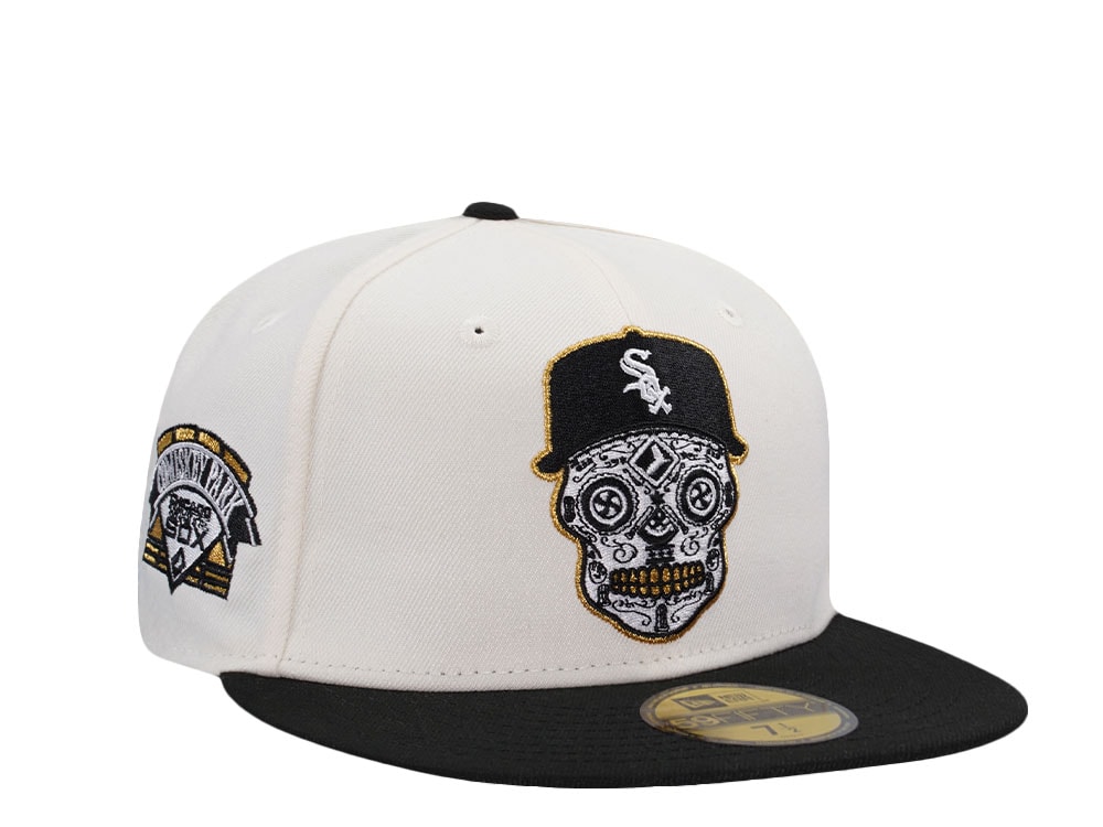 New Era Chicago White Sox Comiskey Park Skull Chrome Two Tone Edition 59Fifty Fitted Gorra