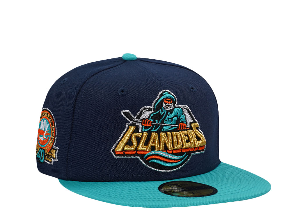 New Era New York Islanders 40th Anniversary Navy Two Tone Edition 59Fifty Fitted Gorra