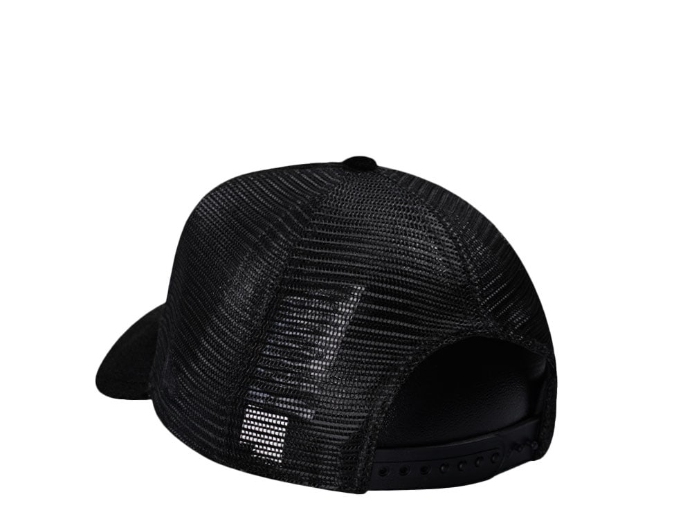 New Era Los Angeles Lakers 75th Anniversary Black Velvet 9Forty A Frame Trucker Snapback Gorra