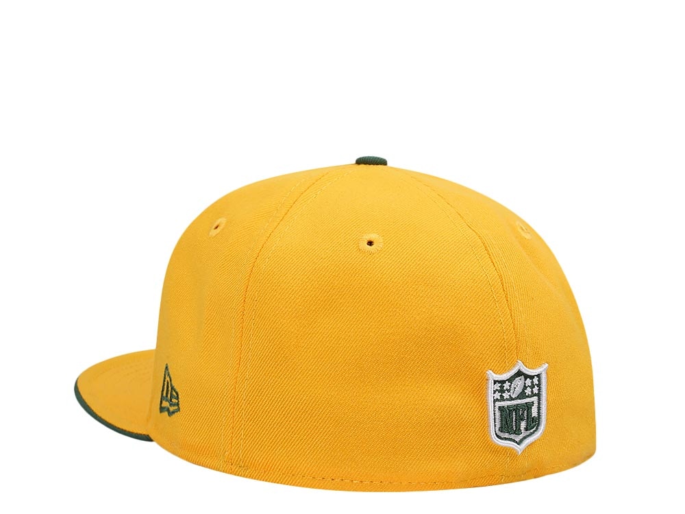 New Era Green Bay Packers Yellow Olive Edition 59Fifty Fitted Gorra