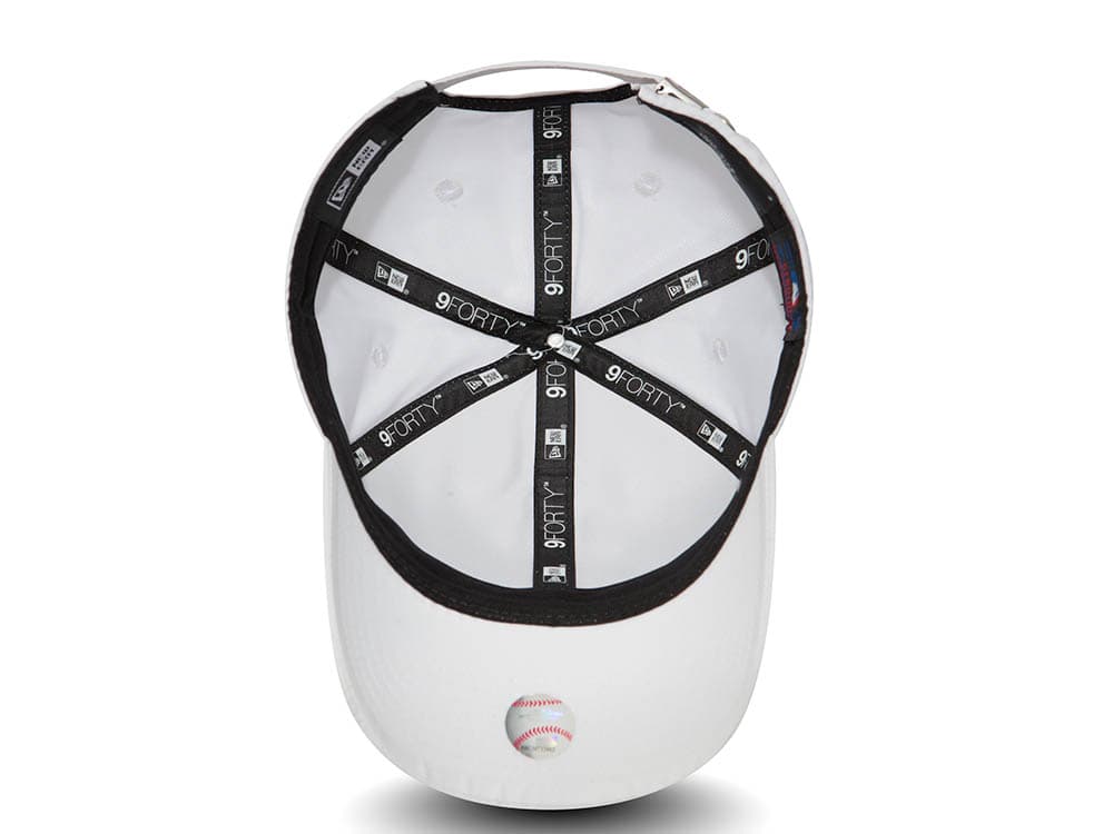 New Era New York Yankees White Basic Flawless 9Forty Strapback Gorra