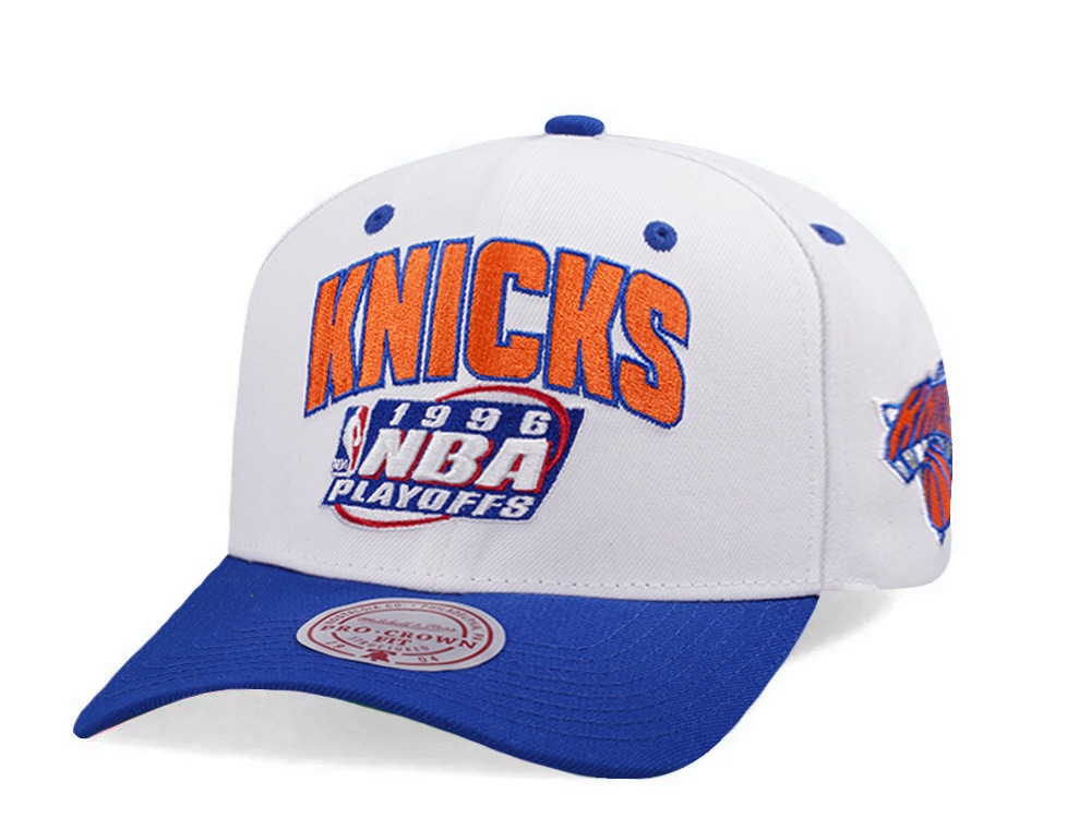 Mitchell & Ness New York Knicks NBA Playoffs 1996 Chrome Two Tone Editon Pro Crown Fit Snapback Gorra