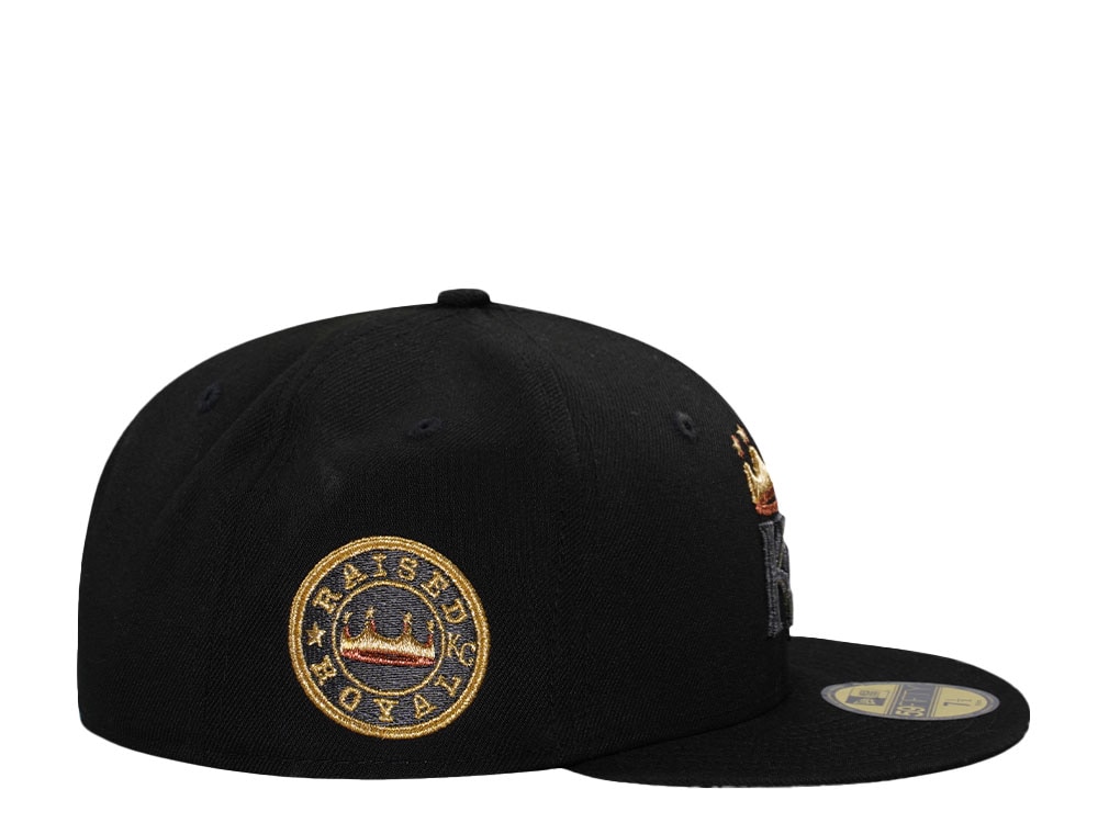 New Era Kansas City Royals Blackout Gold Edition 59Fifty Fitted Gorra