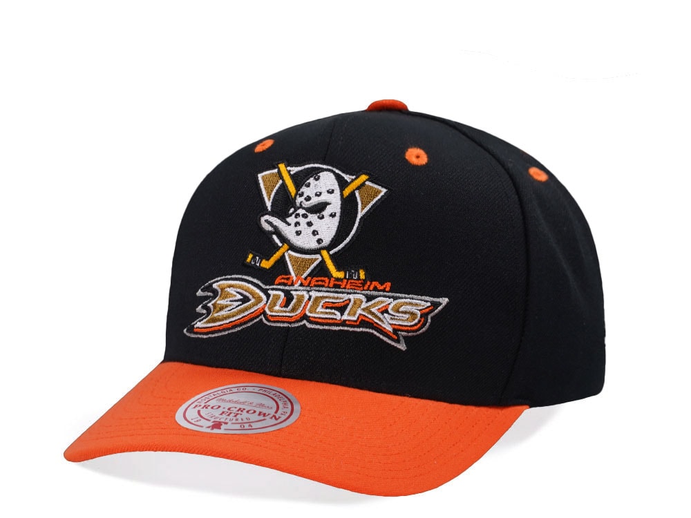 Mitchell & Ness Anaheim Ducks Two Tone Pro Crown Fit Snapback Gorra