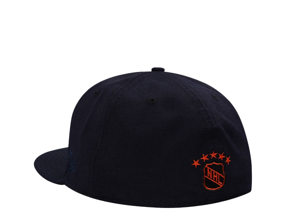 New Era Toronto Maple Leafs Navy Throwback Wool Edition 59Fifty Fitted Gorra