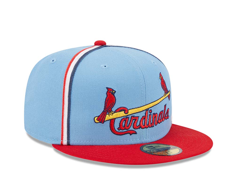 New Era St. Louis Cardinals Powder Blues Sky Throwback Two Tone Edition 59Fifty Fitted Gorra