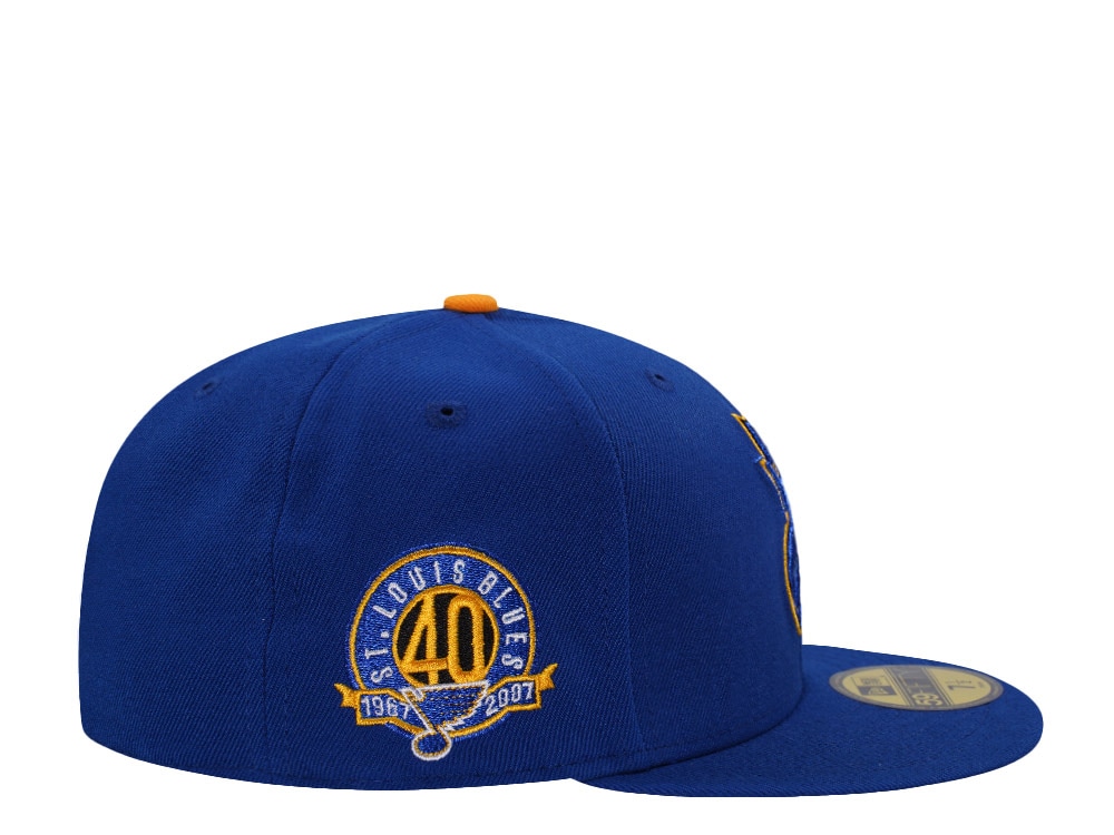 New Era St. Louis Blues 40th Anniversary Blue Prime Edition 59Fifty Fitted Gorra