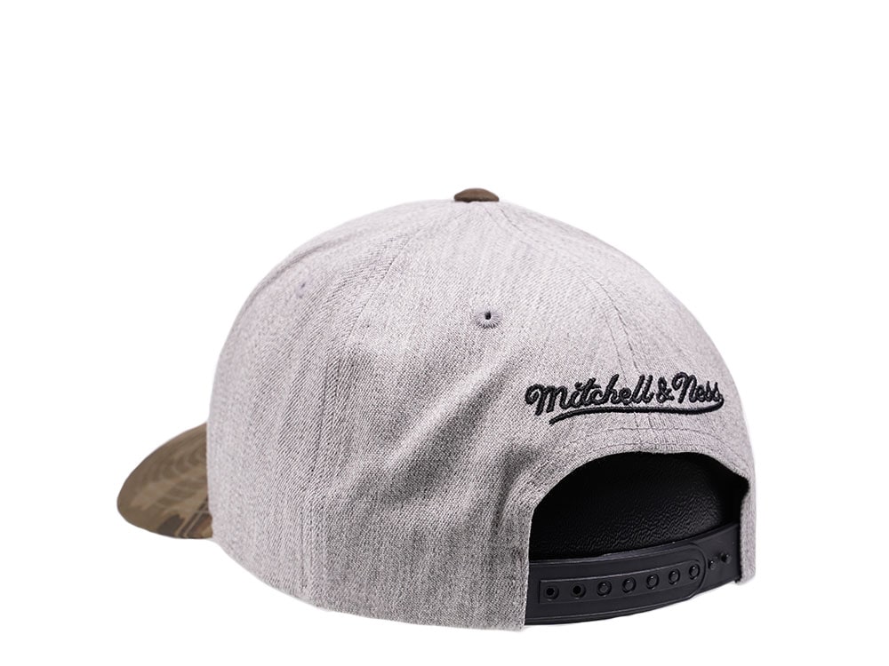 Mitchell & Ness Los Angeles Clippers Heather and Camo 110 Flex Snapback Gorra