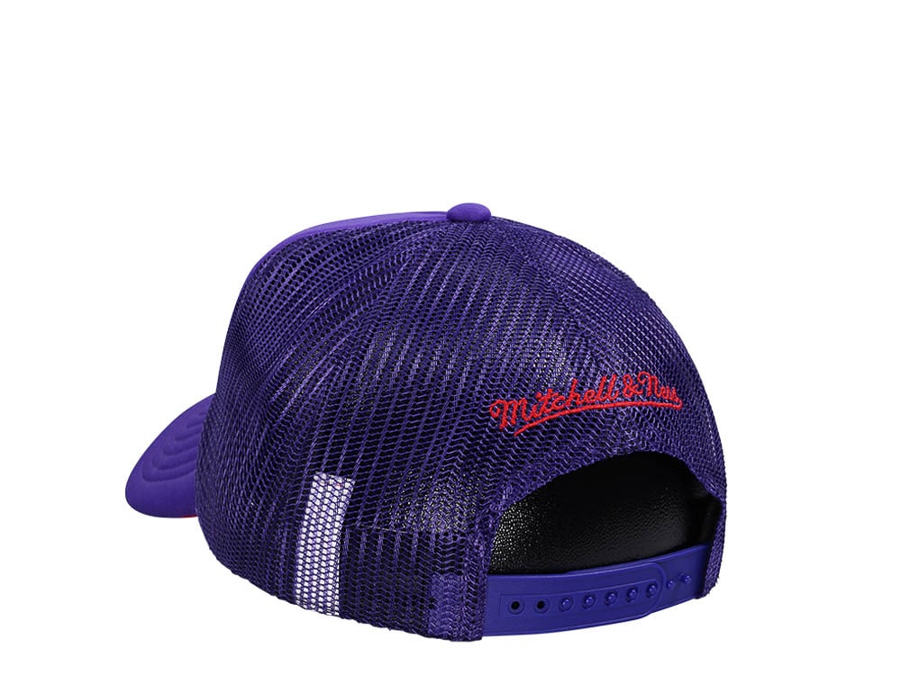 Mitchell & Ness Toronto Raptors Purple Billboard Trucker Snapback Gorra