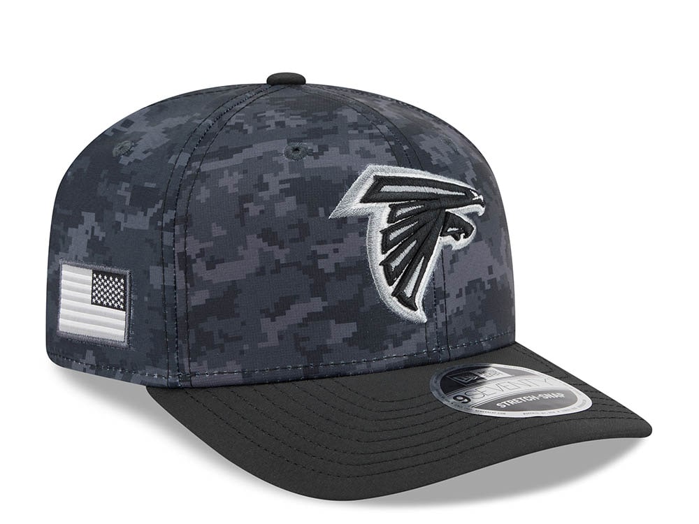 New Era Atlanta Falcons NFL Salute to Service 2026 Digi Camo Black 9Seventy Stretch Snapback Gorra