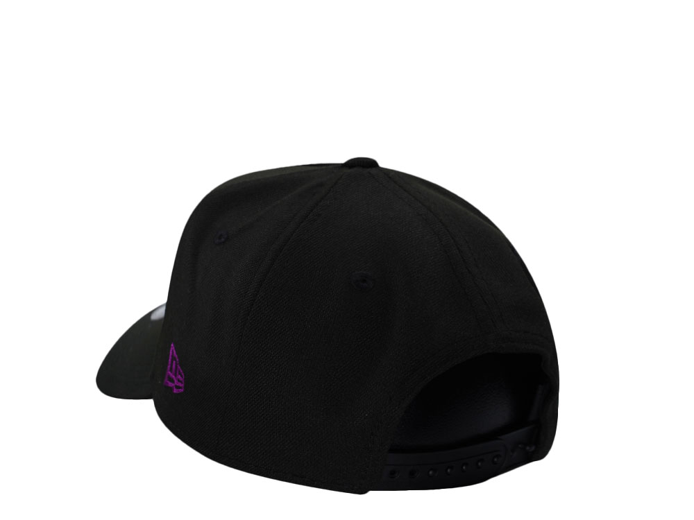 New Era Cleveland Guardians Progressive Field Magenta Black Prime Edition 9Forty A Frame Snapback Gorra