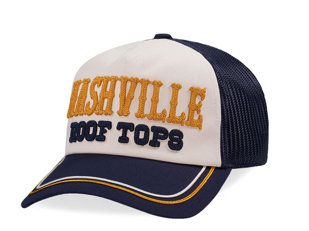 American Needle Nashville Radler Navy Trucker Snapback Gorra