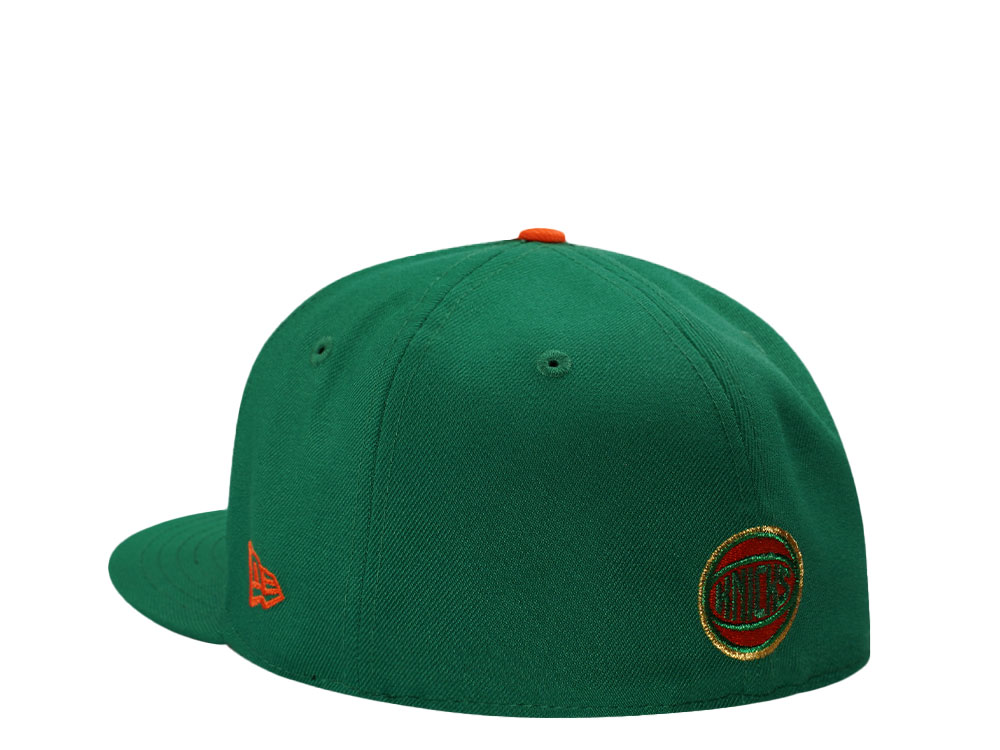 New Era New York Knicks All Star Weekend 1998 Green Metallic Edition 59Fifty Fitted Gorra