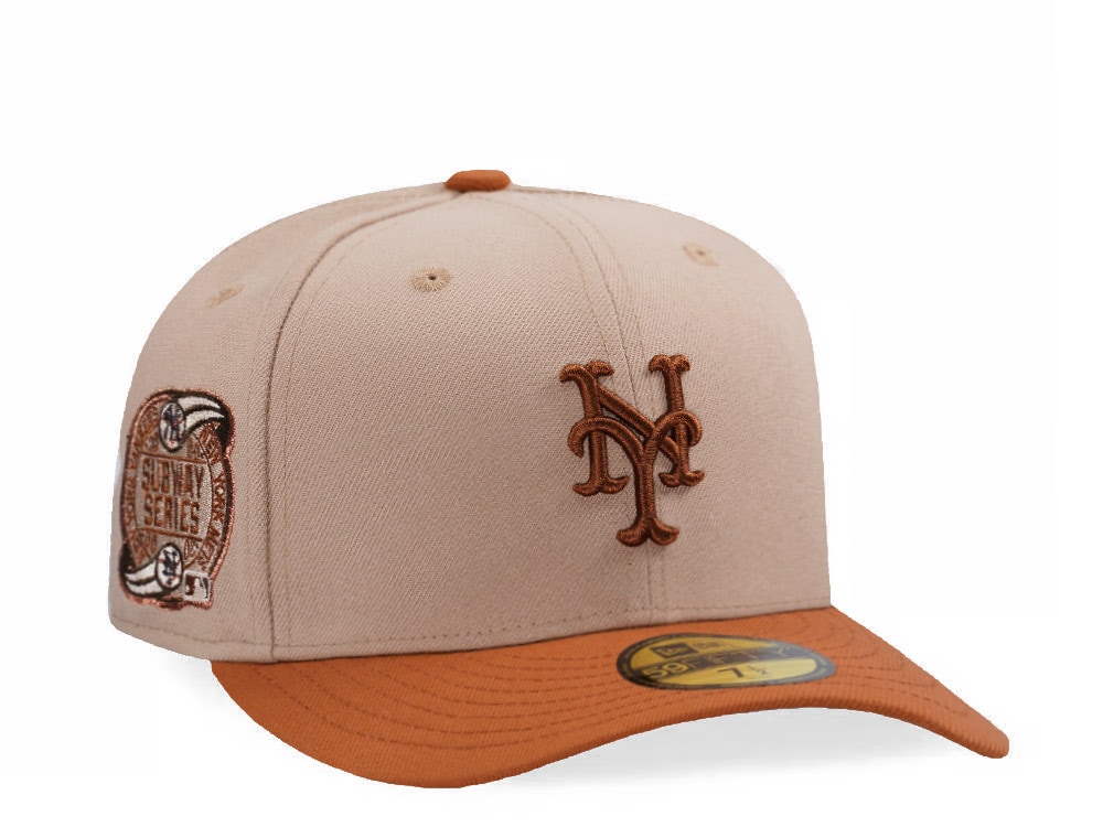 New Era New York Mets Subway Series Pumpkin Spice Edition Pre Curved 59Fifty Fitted Gorra