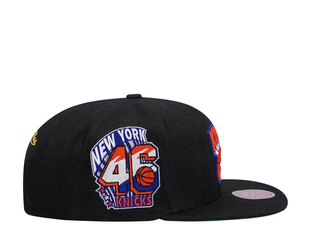 Mitchell & Ness New York Knicks NBA Black Side Jam Throwback Edition Snapback Gorra