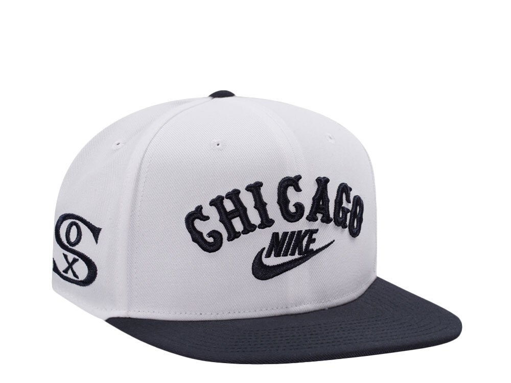 Nike Chicago White Sox 1976-85 Cooperstwon Dri-Fit White Edition Snapback Gorra