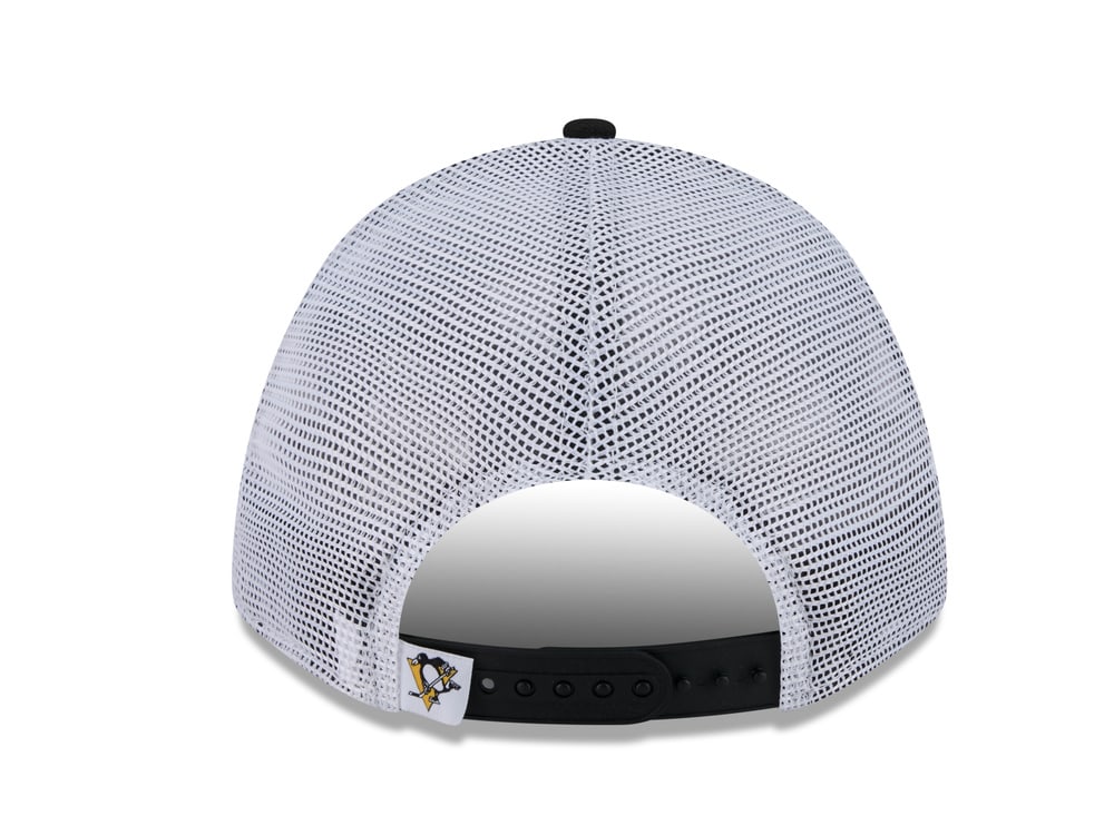 New Era Pittsburgh Penguins Official Team Color Edition 9Forty M Crown A Frame Trucker Snapback Gorra