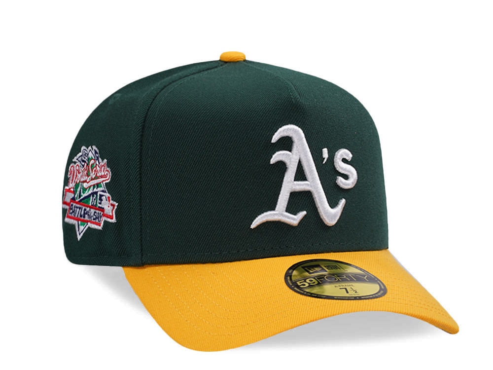 New Era Oakland Athletics World Series 1989 Dark Green Two Tone Edition 59Forty A Frame Fitted Gorra