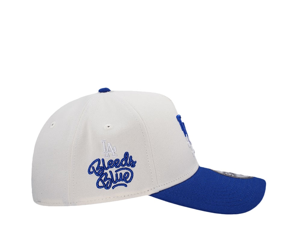 New Era Los Angeles Dodgers Bleed Blue Chrome Two Tone Edition 9Forty A Frame Snapback Gorra