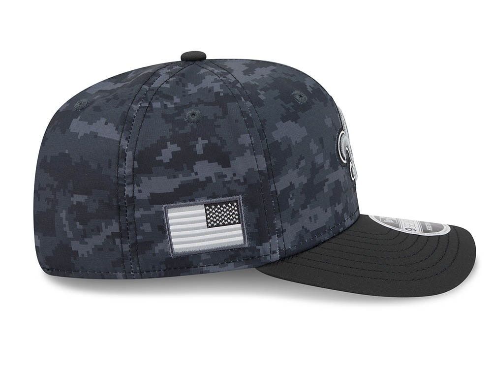 New Era New Orleans Saints NFL Salute to Service 2026 Digi Camo Black 9Seventy Stretch Snapback Gorra