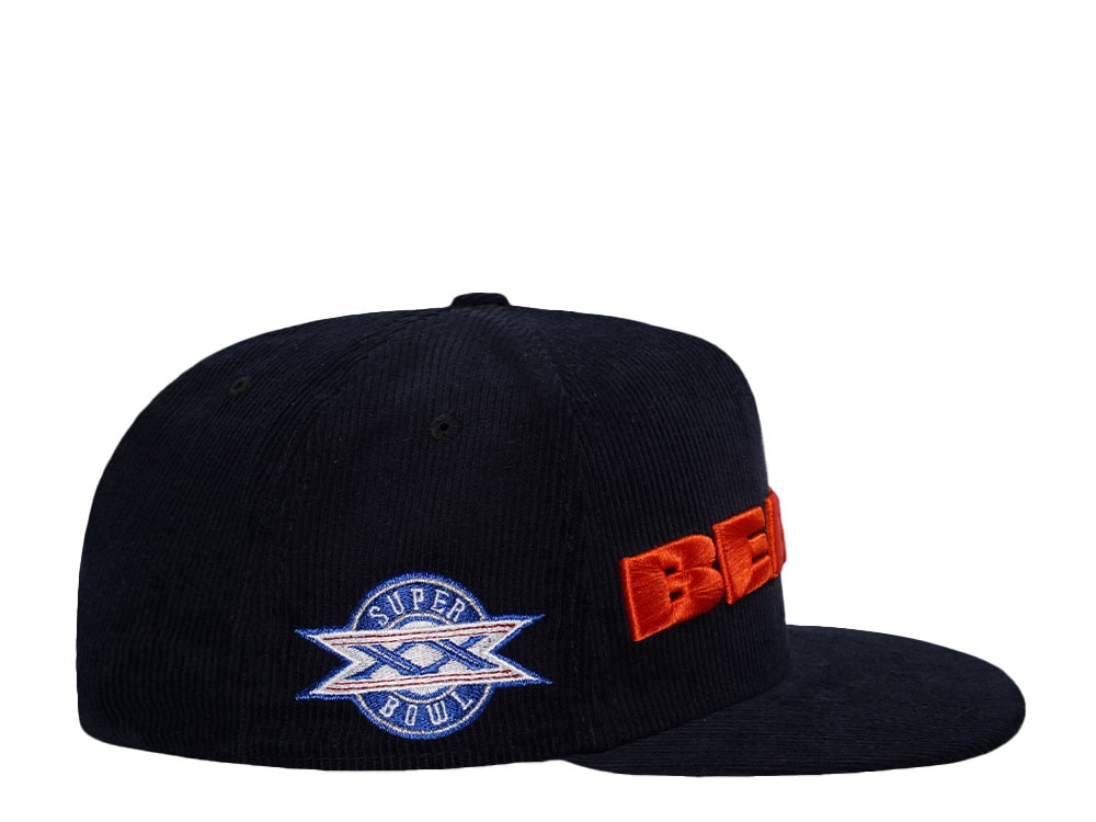 New Era Chicago Bears Corduroy Throwback Edition 59Fifty A Frame Fitted Gorra