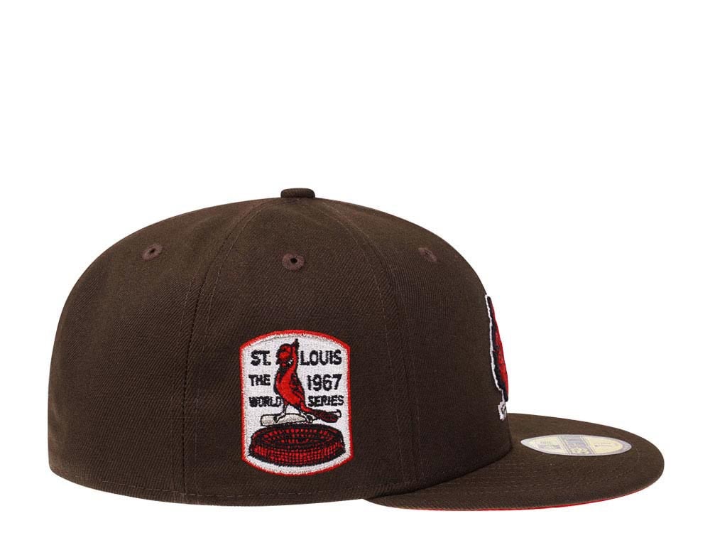 New Era St. Louis Cardinals World Series 1967 Coffee Red Edition 59Fifty Fitted Gorra