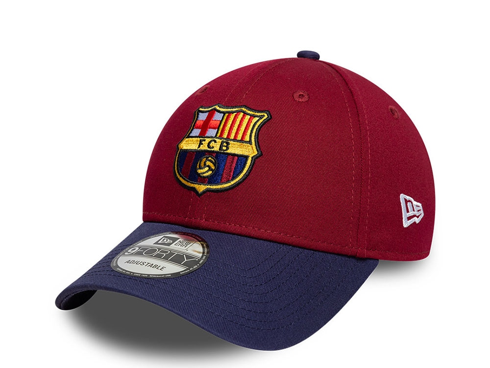 New Era Barcelona Fc Maroon Two Tone 9Forty Snapback Gorra