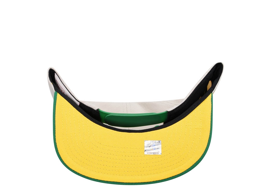 Mitchell & Ness Seattle Supersonics Sail Off White Two Tone Snapback Gorra