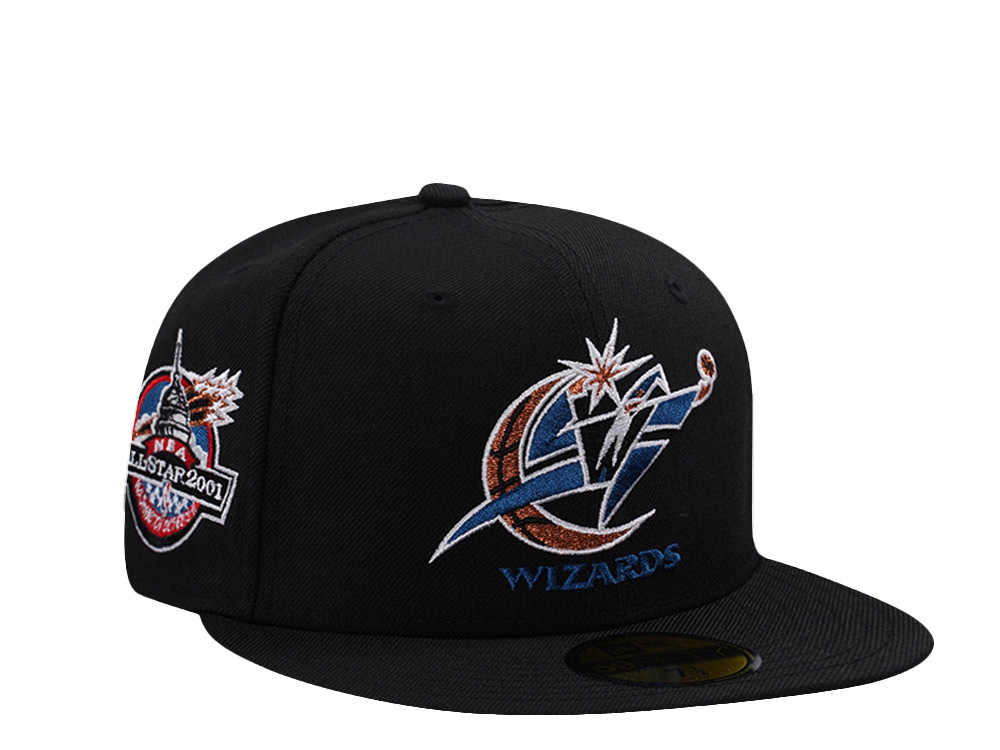 New Era Washington Wizards All Star Game 2001 Wool Black Throwback Edition 59Fifty Fitted Gorra
