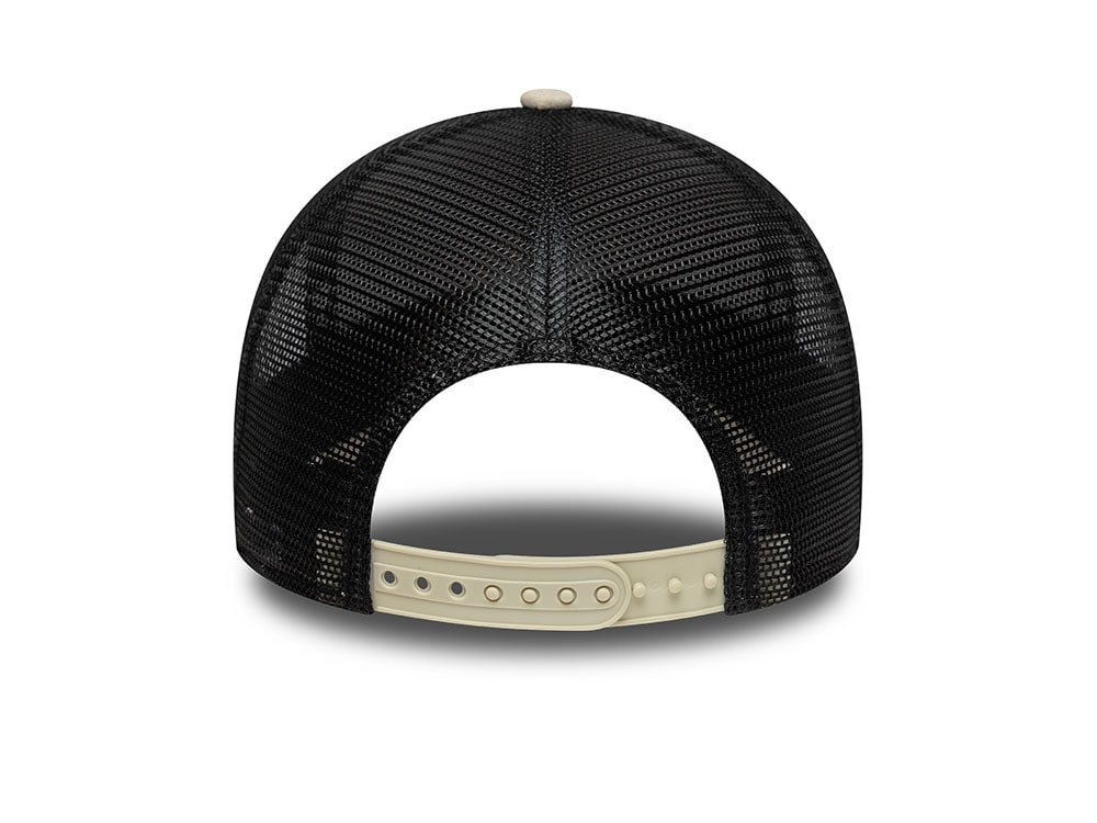 New Era Newcastle United Fc Faux Suede Stone Edition 9Forty A Frame Trucker Snapback Gorra