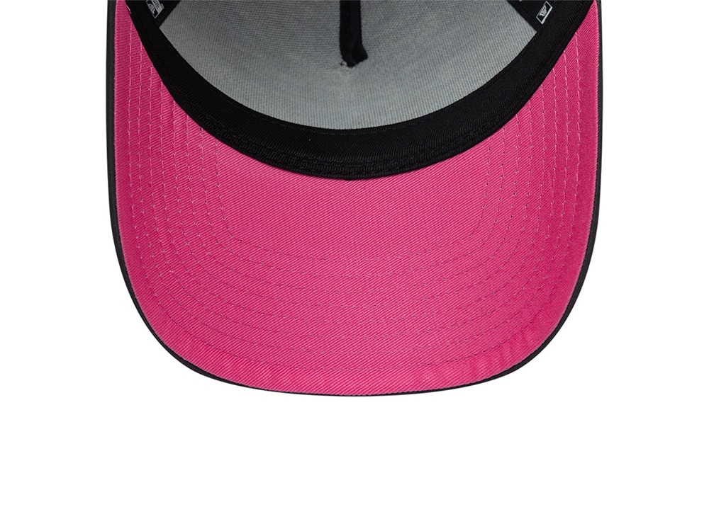 New Era Paris Saint Germain Neon Pink Gray Prime Edition 9Forty A Frame Trucker Snapback Gorra