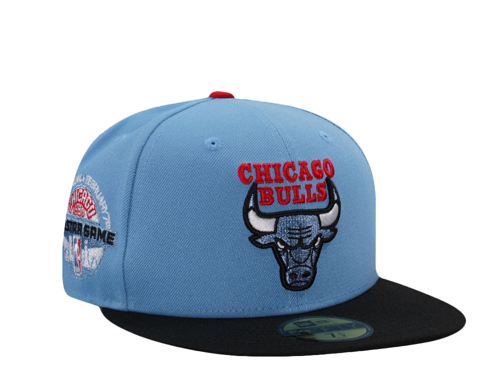 New Era Chicago Bulls All Star Game 1988 Sky Blue Two Tone Edition 59Fifty Fitted Gorra