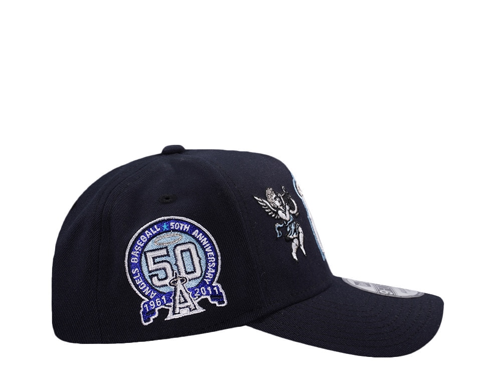 New Era Anaheim Angels 50th Anniversary Cupids Navy Prime Edition 9Forty A Frame Snapback Gorra
