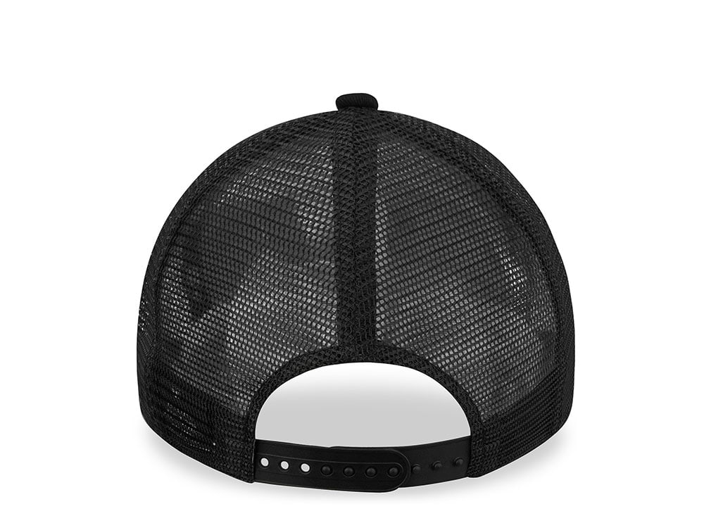 New Era Chicago Bulls Black Graphite A Frame Trucker Snapback Gorra
