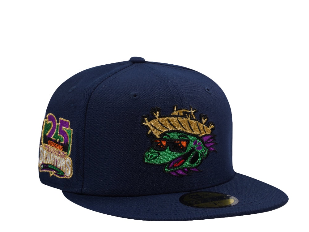 New Era Harrisburg Senators 25th Anniversary Ocean Blue Prime Edition 59Fifty Fitted Gorra