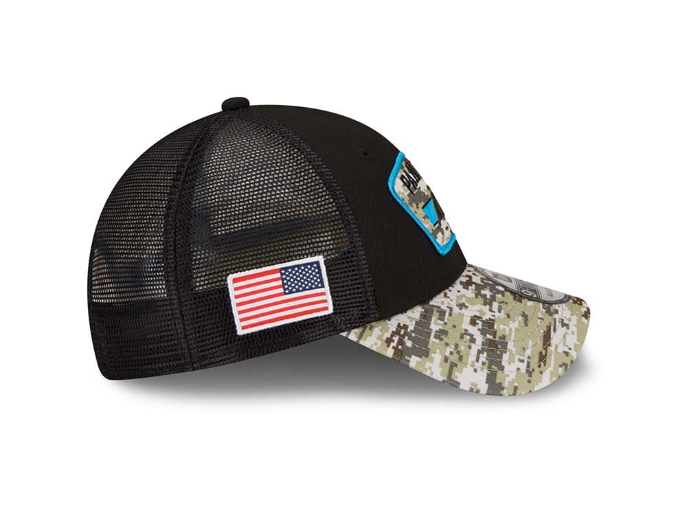 New Era Carolina Panthers Salute to Service 21 9Forty Trucker Snapback Gorra